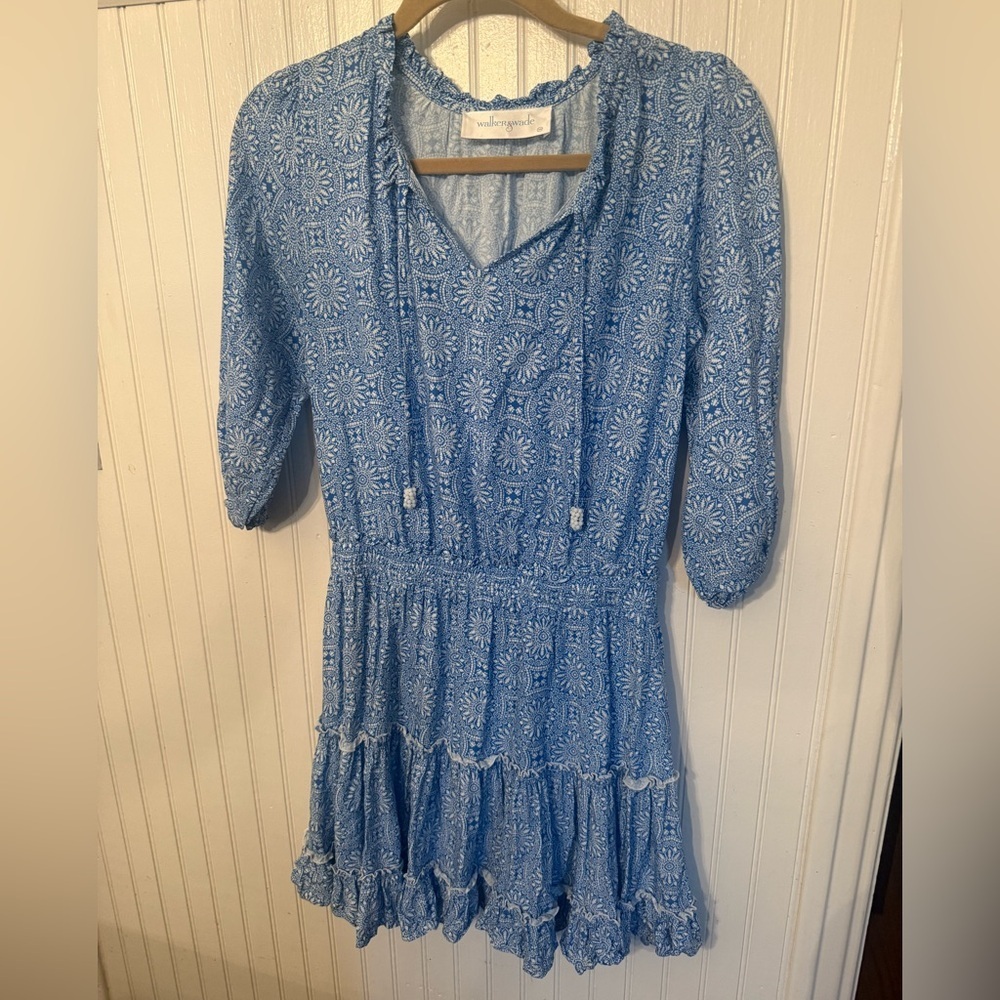 Walker and Wade Ibiza Periwinkle Medallion XS Dress